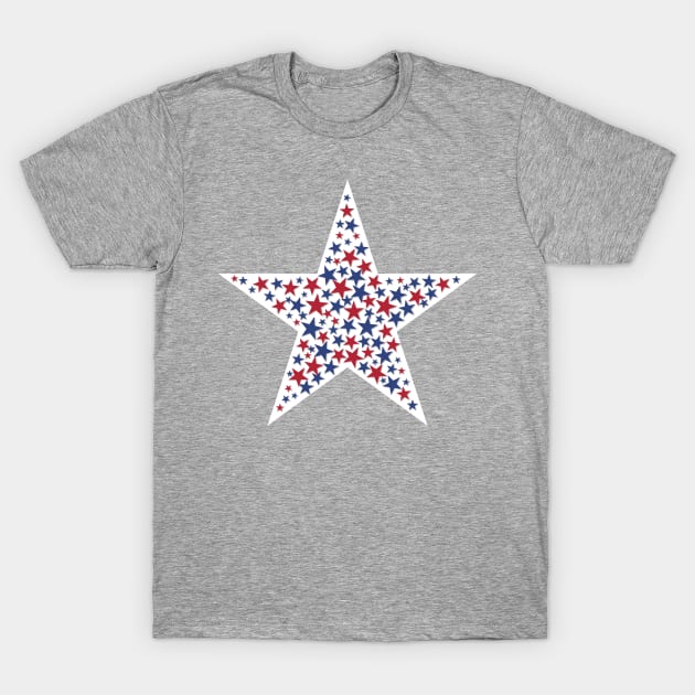 American Star 4-th July USA T-Shirt by NuttyShirt